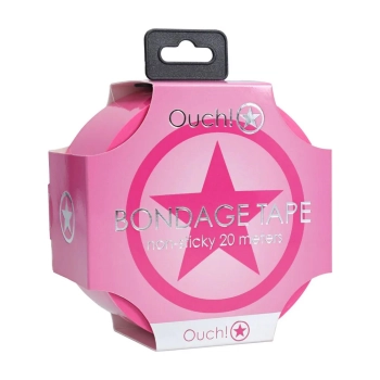 Taśma bondage PVC Ouch różowa 20 m