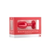 Korek analny diamentowy silikonowy Ouch czerwony 7,3 cm