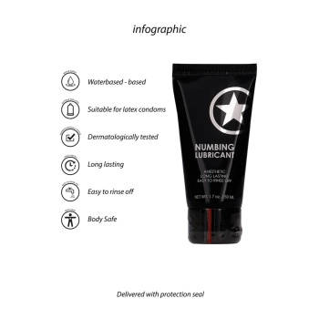 Lubrykant znieczulający Ouch na bazie wody 50 ml