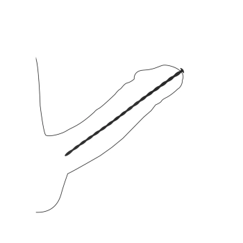 Zestaw silikonowych sond skręconych Ouch! dla początkujących 30 cm