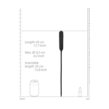 Wibrująca sonda silikonowa Ouch! super długa 45 cm