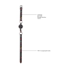 Oddychający knebel z kulką Ouch! 63 cm