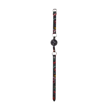 Oddychający knebel z kulką Ouch! 63 cm