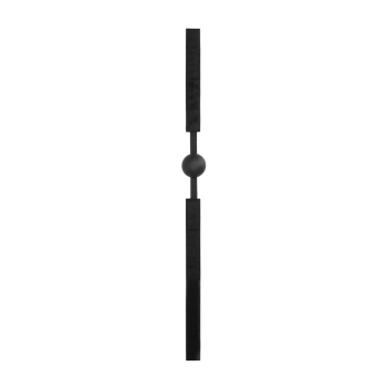Silikonowy knebel z kulką Ouch! regulowany 62,5 cm
