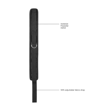 Obroża welwetowa regulowana ze smyczą Ouch! 51 cm