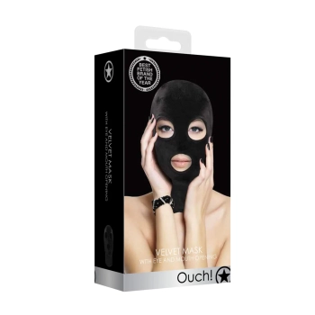 Maska Ouch poliester z otworami na oczy i usta 20 cm