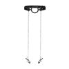Knebel ringowy z zaciskami na sutki Ouch! silikonowy 62 cm