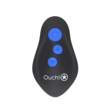 Wibrujący korek analny z elektrostymulacją Ouch! 12,3 cm