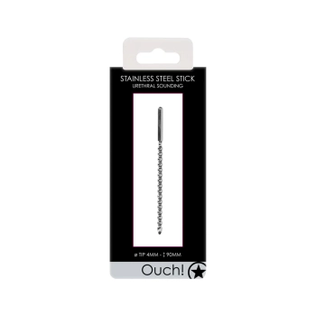 Penis plug ze stali nierdzewnej Ouch! 4 mm