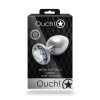 Duży aluminiowy korek analny z klejnotem Ouch! 8 cm
