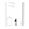 Duży aluminiowy korek analny z klejnotem Ouch! 8 cm
