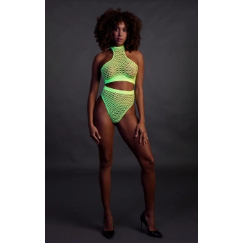 Body Ouch! neonowe UV z golfem różowe XS XL