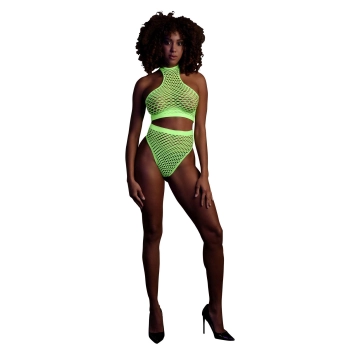 Body Ouch! neonowe UV z golfem różowe XS XL