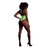 Body z wysokim krojem Ouch neonowa zieleń XS XL