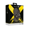 Open Mouth Gag Head Harness with Plug Stopper - Black