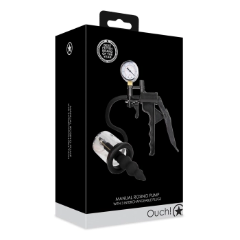 Manualna pompka do różyczki Ouch czarna