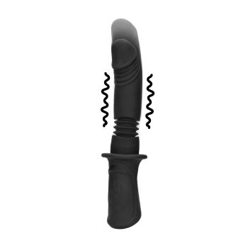 Maszyna do seksu Ouch! czarna z ruchem posuwistym USB