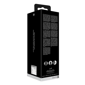 Maszyna do seksu Ouch silikonowa wibrująca pchająca czarna USB