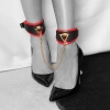 Kajdanki na nogi Milan Collection Ouch! czarno czerwone