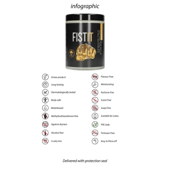 Lubrykant na bazie wody Fist It słoik 1000 ml