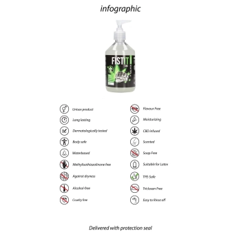 Lubrykant do fistingu CBD Fist It 500 ml z pompką