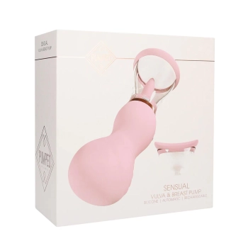 Pompka ładowalna na piersi i srom Sensual Pumped różowa