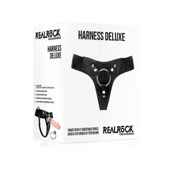 Uprząż do straponu RealRock Deluxe elastyczna S XL