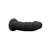 Silicone Dildo Without Balls - 15,3 cm - Black
