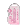 Realistyczne dildo z jądrami RealRock Crystal Clear 17 cm