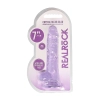 Dildo realistyczne RealRock z jądrami fioletowe 18 cm