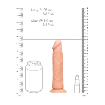 Dildo realistyczne RealRock bez jąder 19 cm
