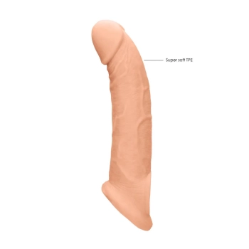 Przedłużka na penisa RealRock realistyczna TPE 20 cm