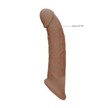 Superrealistyczna przedłużka na penisa RealRock TPE 20 cm