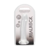 Przezroczyste dildo nieralistyczne z przyssawką RealRock 17 cm
