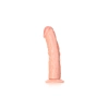 Dildo realistyczne zakrzywione RealRock z przyssawką 18 cm