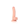Dildo realistyczne RealRock zakrzywione z moszną i przyssawką 18 cm