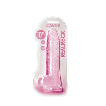 Realistyczne dildo z jądrami RealRock 25,4 cm
