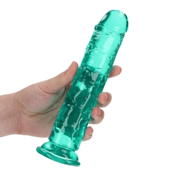 Dildo realistyczne RealRock przezroczyste z przyssawką 20 cm