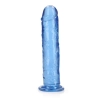 Dildo realistyczne RealRock przezroczyste z przyssawką 23 cm