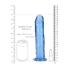 Dildo realistyczne RealRock przezroczyste z przyssawką 23 cm