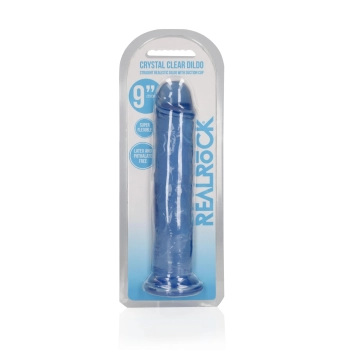 Dildo realistyczne RealRock przezroczyste z przyssawką 23 cm