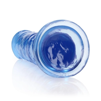 Dildo realistyczne RealRock przezroczyste z przyssawką 23 cm