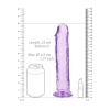 Dildo realistyczne RealRock przezroczyste z przyssawką 23 cm