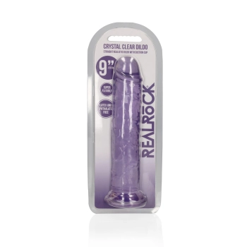 Dildo realistyczne RealRock przezroczyste z przyssawką 23 cm