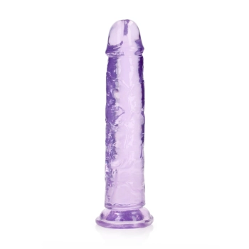 Dildo realistyczne RealRock przezroczyste z przyssawką 23 cm