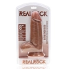Dildo realistyczne RealRock grube z moszną cieliste 20 cm