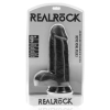 Dildo realistyczne RealRock grube z moszną 23 cm czarne