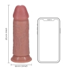 Dildo realistyczne grube proste bez jąder RealRock 20 cm cieliste