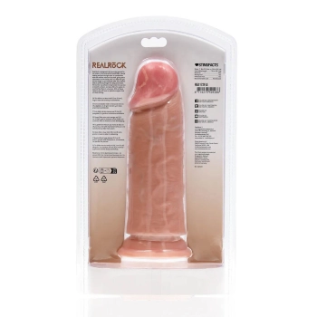 Dildo realistyczne grube proste bez jąder RealRock 20 cm cieliste