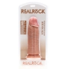 Dildo RealRock ekstra grube proste 23 cm cieliste bez jąder